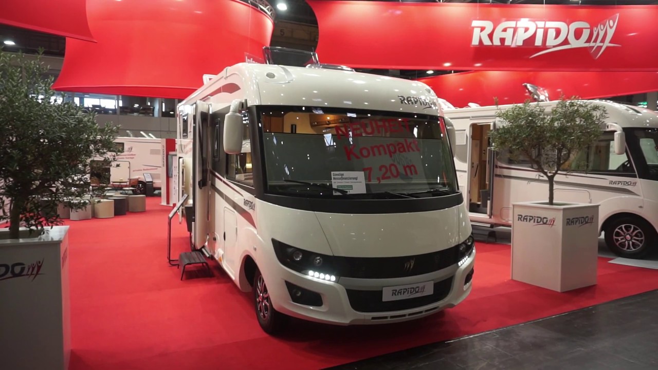 Integrated RV with queen bed from France : Rapido 8086df