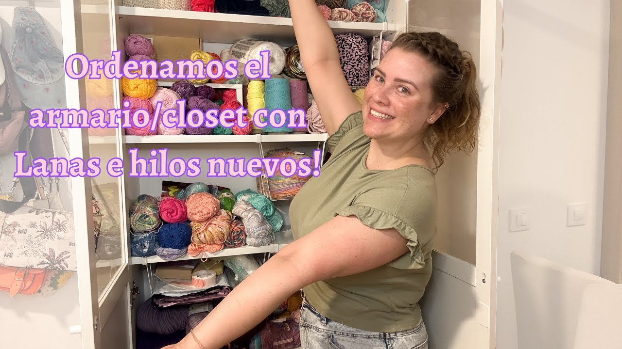 Ordenemos el armario con Lanas nuevas! 🧶🩷 | AlejandraSantoalla Vlog