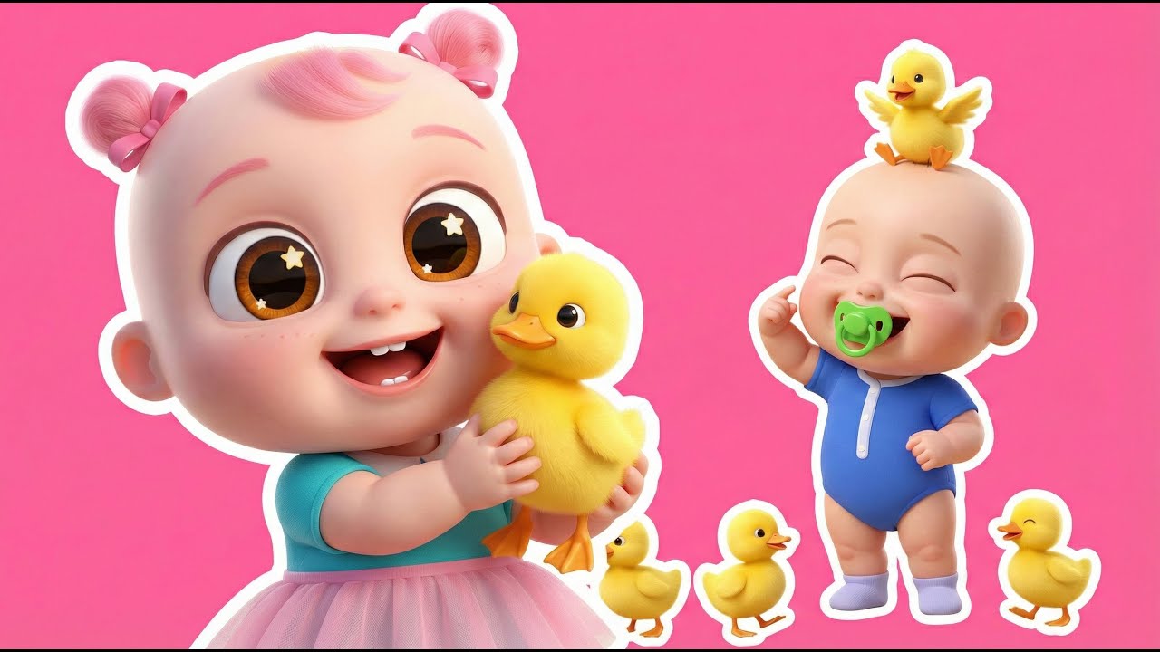 1-2-3-4-5 Beş Küçük Ördek 🦆 Sayıları Öğreniyorum | Zimi ve Nimo