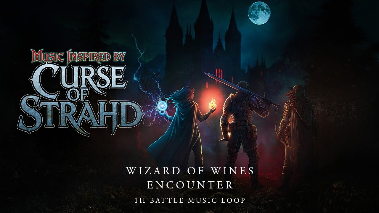 Wizard of Wines Encounter | Curse of Strahd Fan OST | 1h Mid Intensity Battle Music | Loop