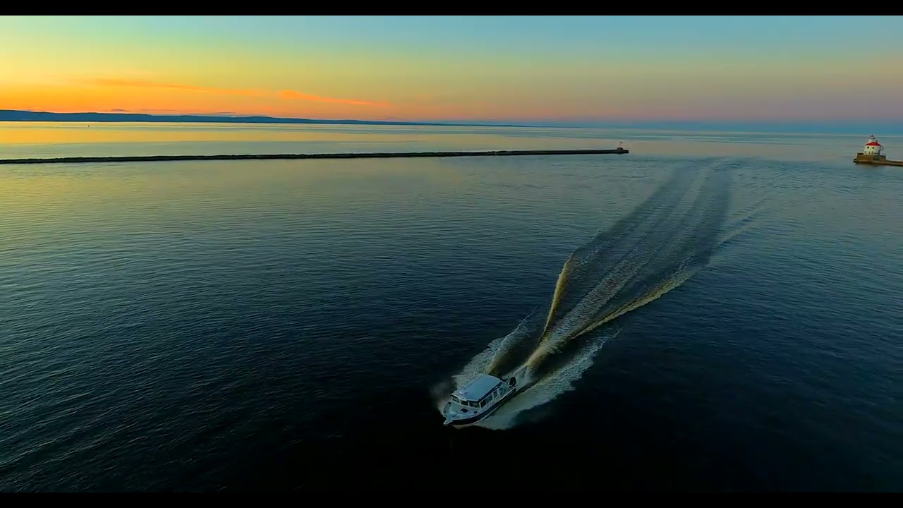 Yuneec Typhoon H Plus DRONE FLIGHT at Wisconsin Point AT SUNSET