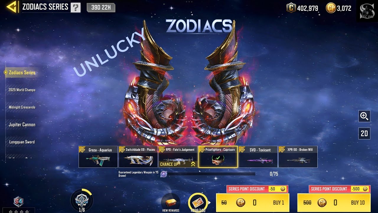 Zodiacs Series Armory Draw is Back in CODM | Got Legendary Prizefighters - Capricorn COD MOBILE