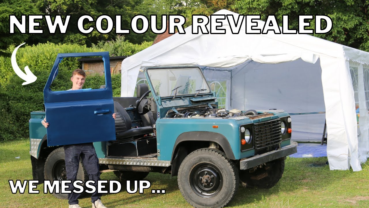 Painting Our Defender 90 at Home!