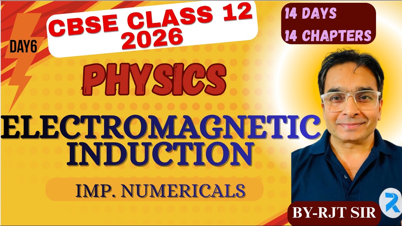 Electromagnetic Induction Important Numerical for Boards 2026 #boards #physics