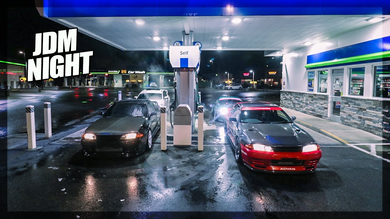 JDM Night Run. (R32s, R35, Aristo, STi, Miata, etc... TAKE OVER SEATTLE)
