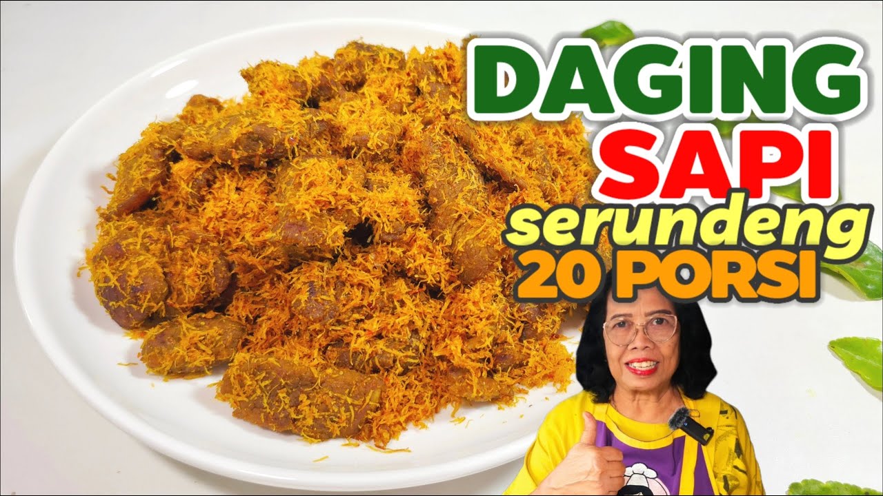 MASAKAN YANG NYAMAN DI LIDAH  -- RESEP DAGONG SAPI SERUNDENG 20 PORSI  // MASAK BESAR