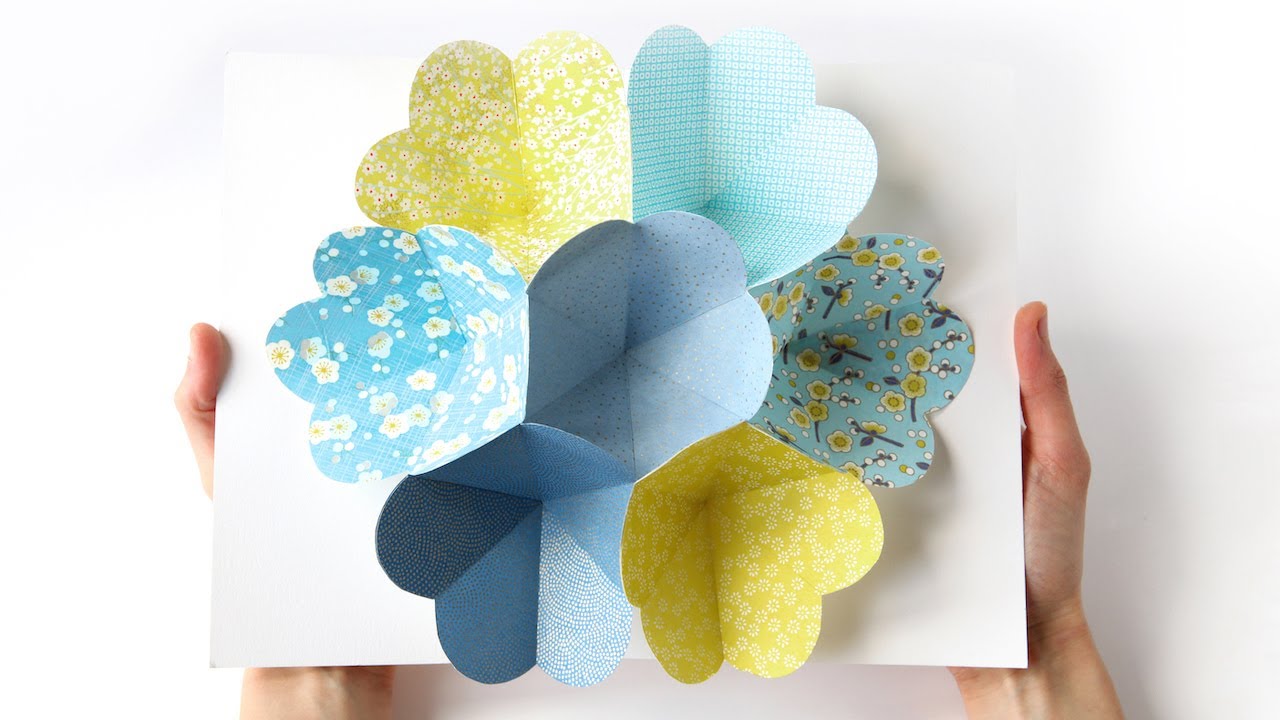 TUTO ORIGAMI La Carte &laquo; Pop Up &raquo;