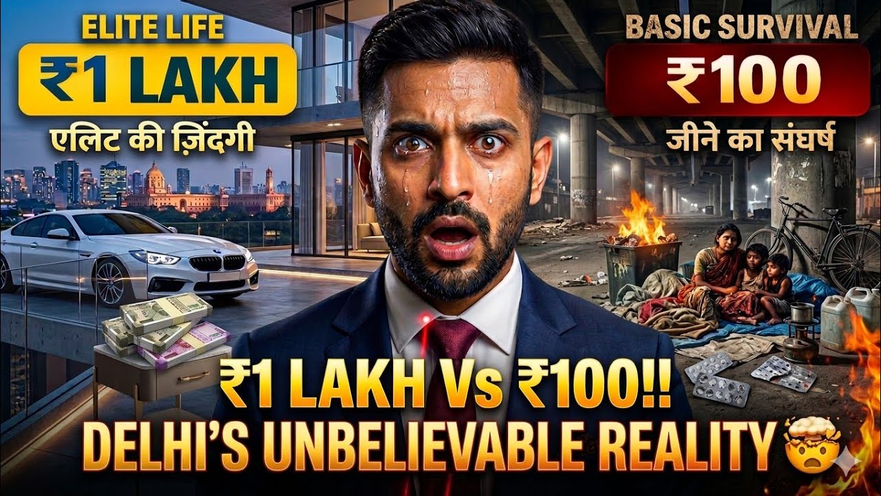 Delhi's Dark Secret: ₹1 Lakh Vs ₹100! 🤯 (The Reality)