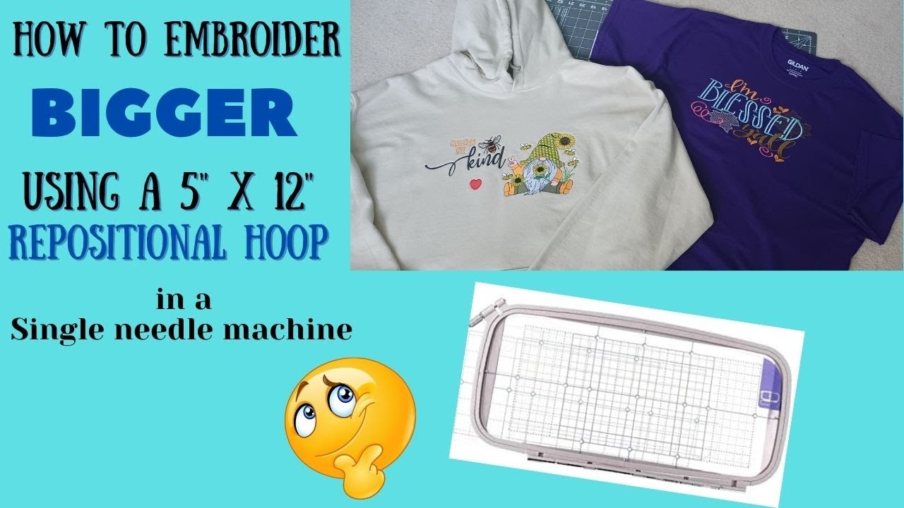 How to embroider bigger using a 5