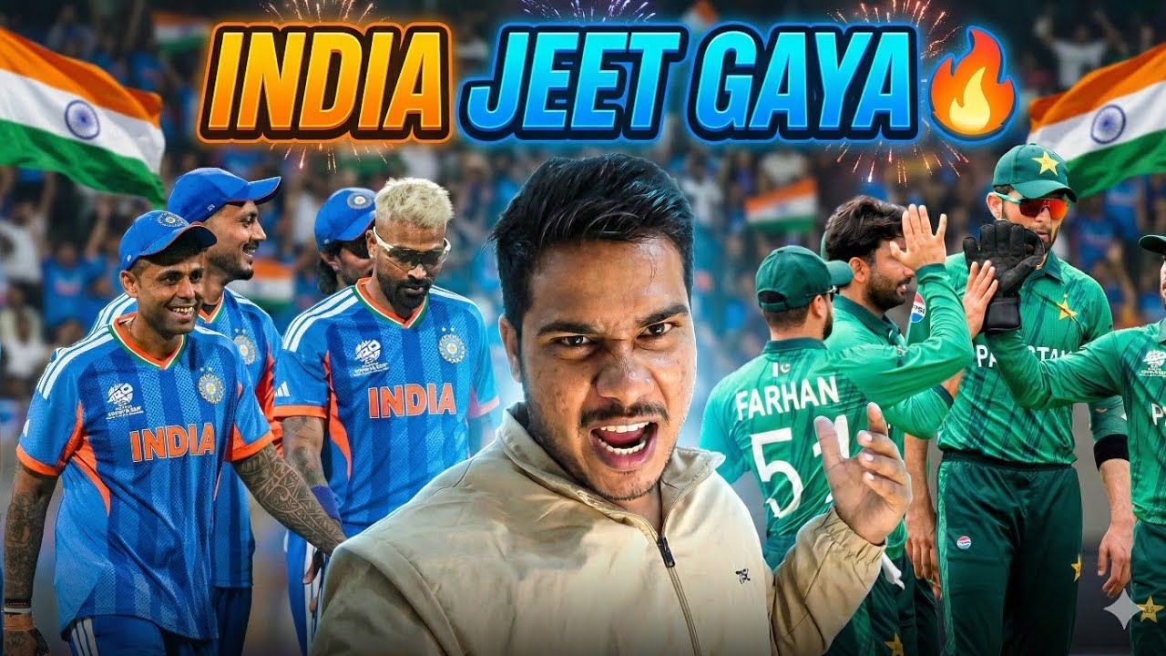 India vs Pakistan Match Reaction 😱 Last tak thriller | India Won! | Tufail Vlogs 