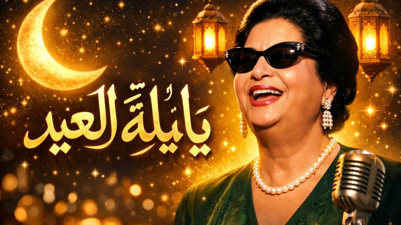 يا ليلة العيد ام كلثوم ❤️❤️❤️ كوكب الشرق كل عام وأنتم بخير 