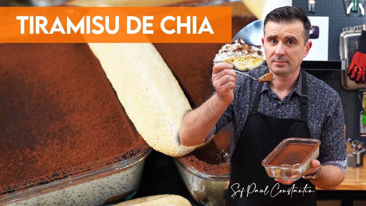 🎂 Sănătate și plăcere într-o singură linguriță: Tiramisu de chia 🍮 Șef Paul Constantin