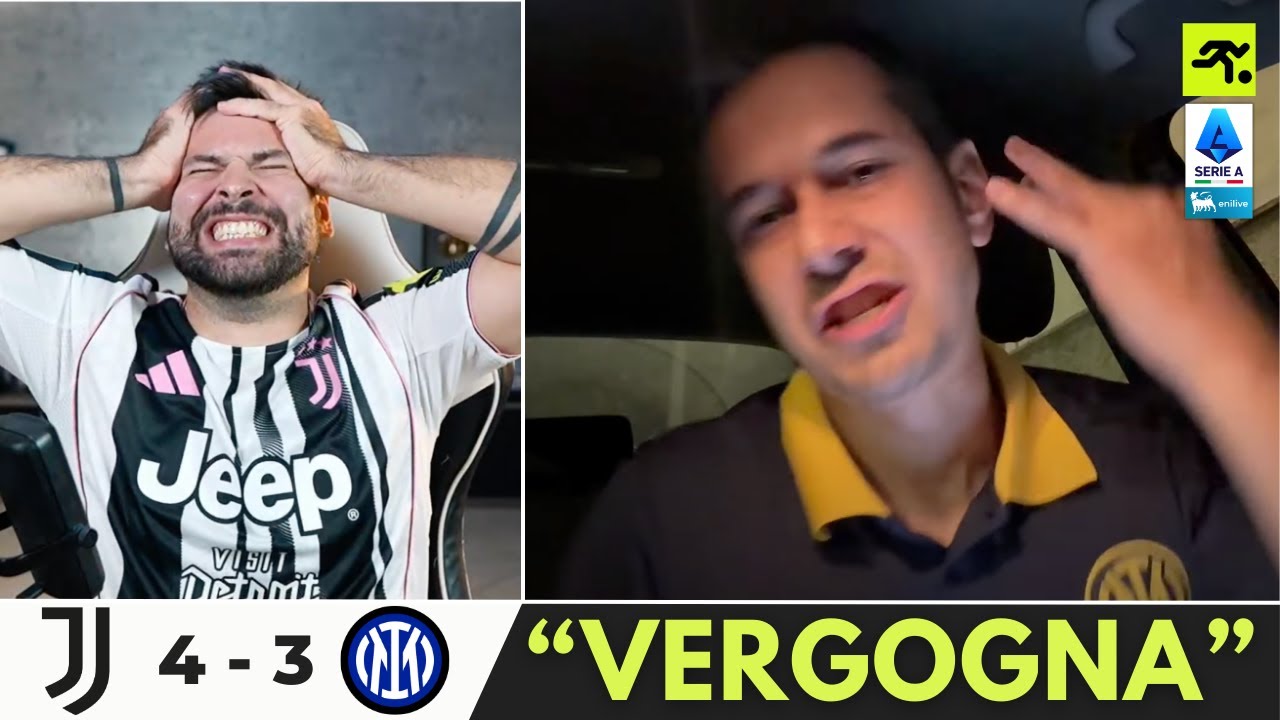 JUVENTUS INTER 4 3 | TIFOSI INTERISTI CONTRO TUTTI: ARBITRO, SOMMER, THURAM | TIFOSIAMO