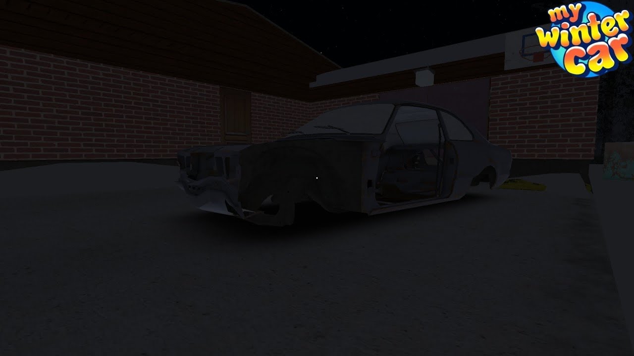 Towing my car back to the house in My Winter Car!