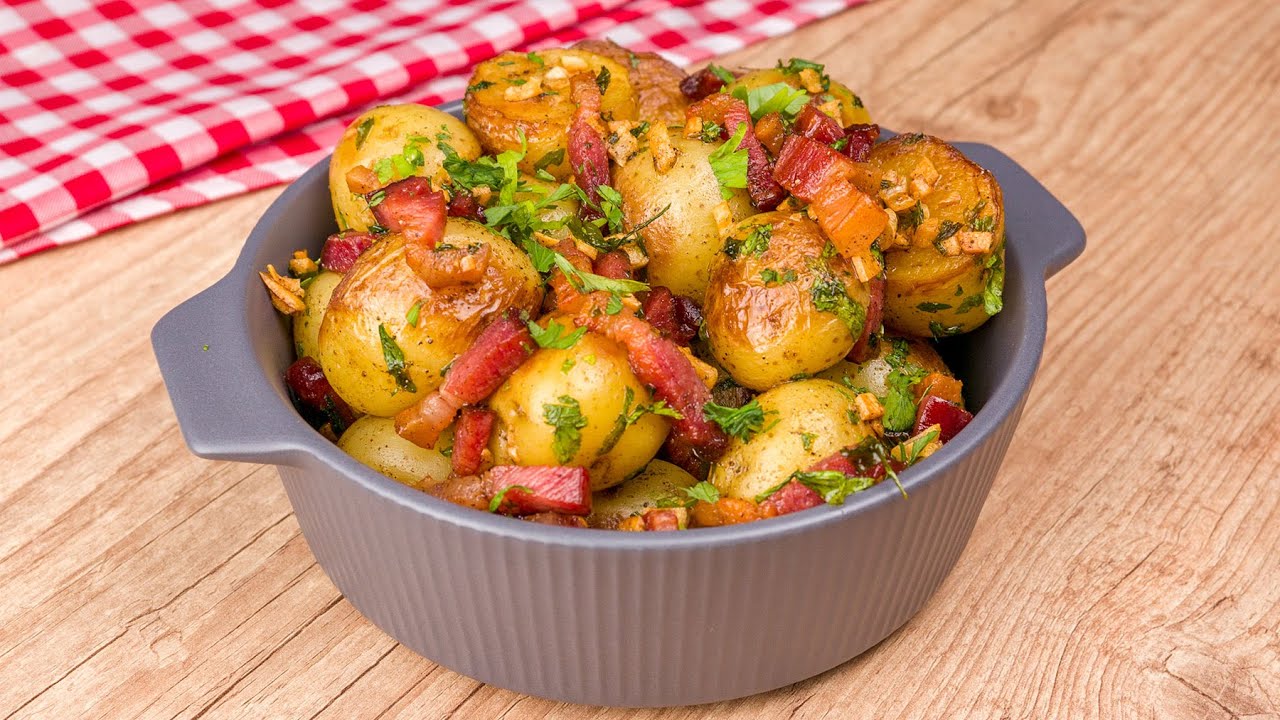 BATATA BOLINHA COM ALHO E BACON | Cook'n Enjoy 1140