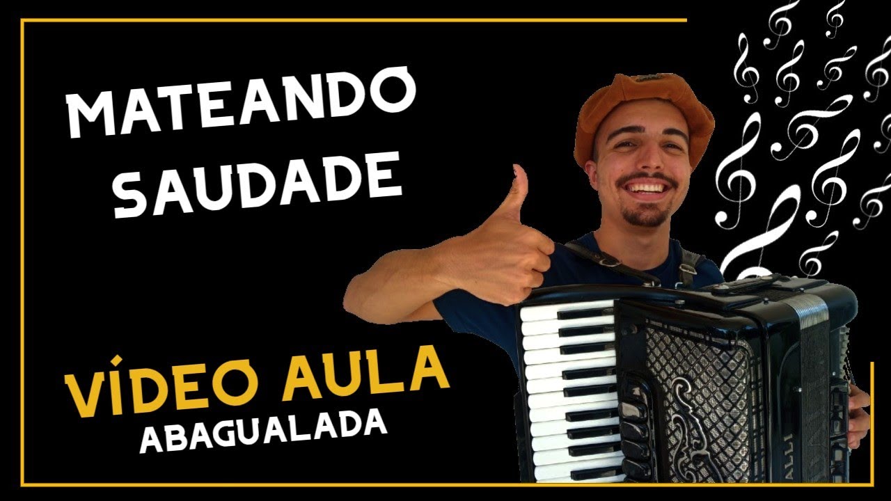 VÍDEO AULA solo/introdução da Música MATEANDO SAUDADE na GAITA (acordeon/sanfona), forma SUPER FACIL