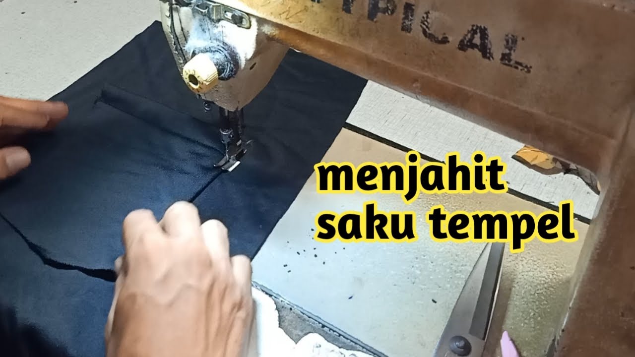 Tips, cara menjahit saku tempel, pada celana training