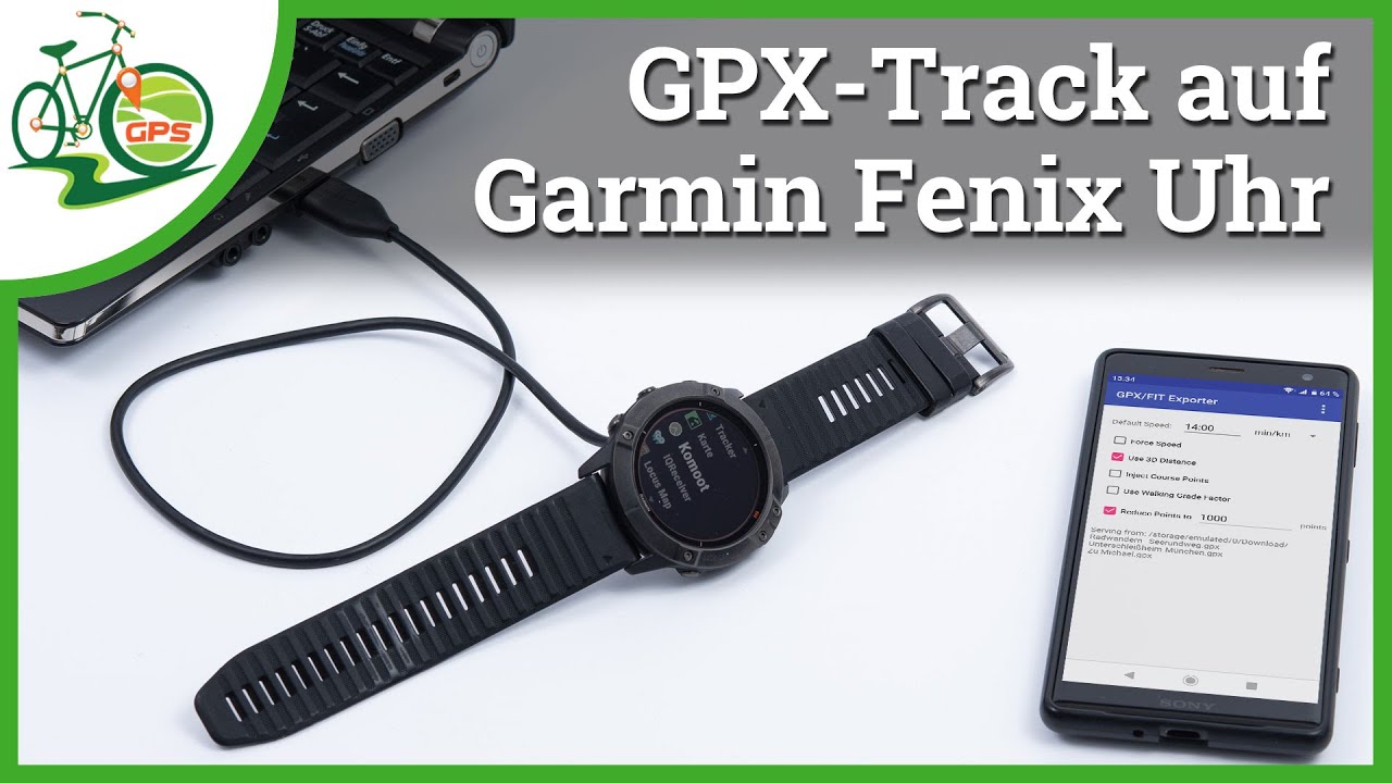 GPX-Strecke auf Garmin Uhr übertragen ⌚ (Fenix, Forerunner...) 🏁