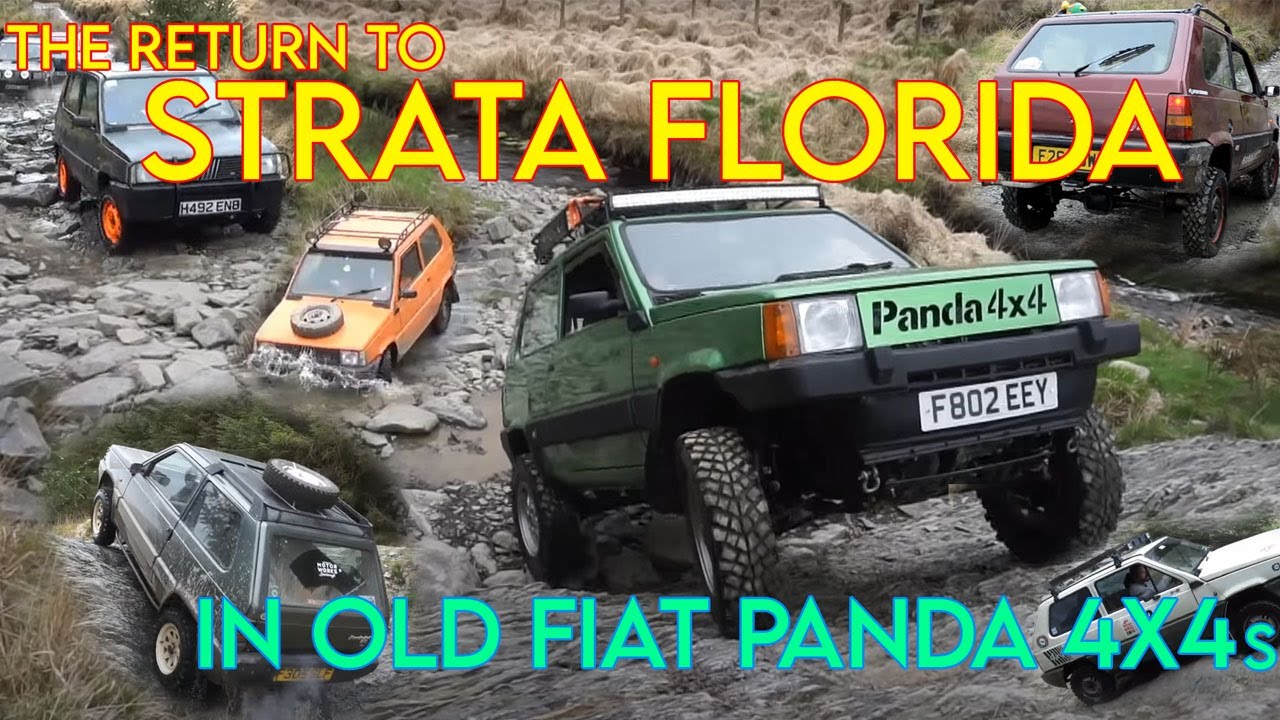 MAJOR BREAKDOWN on Strata Florida in old Fiat Panda 4x4s!