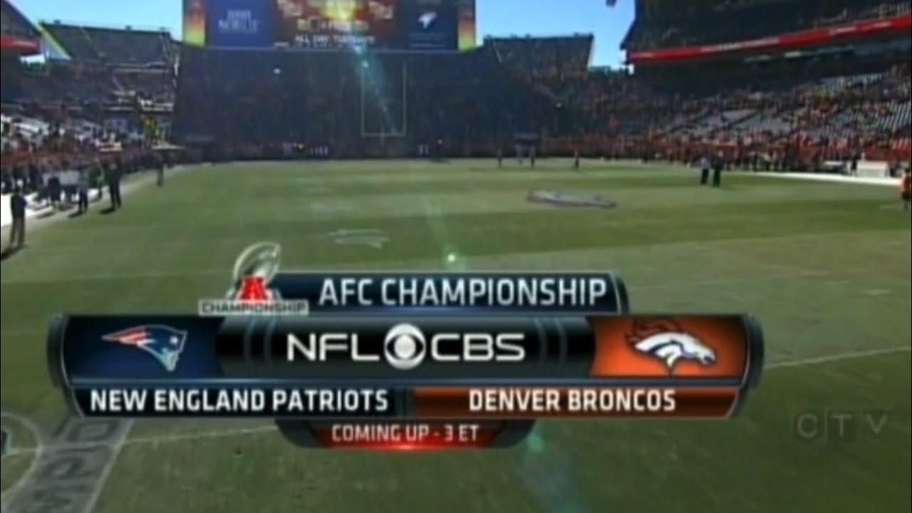 2013 AFC Championship Patriots vs Broncos CBS Intro (Manning - Brady XV)