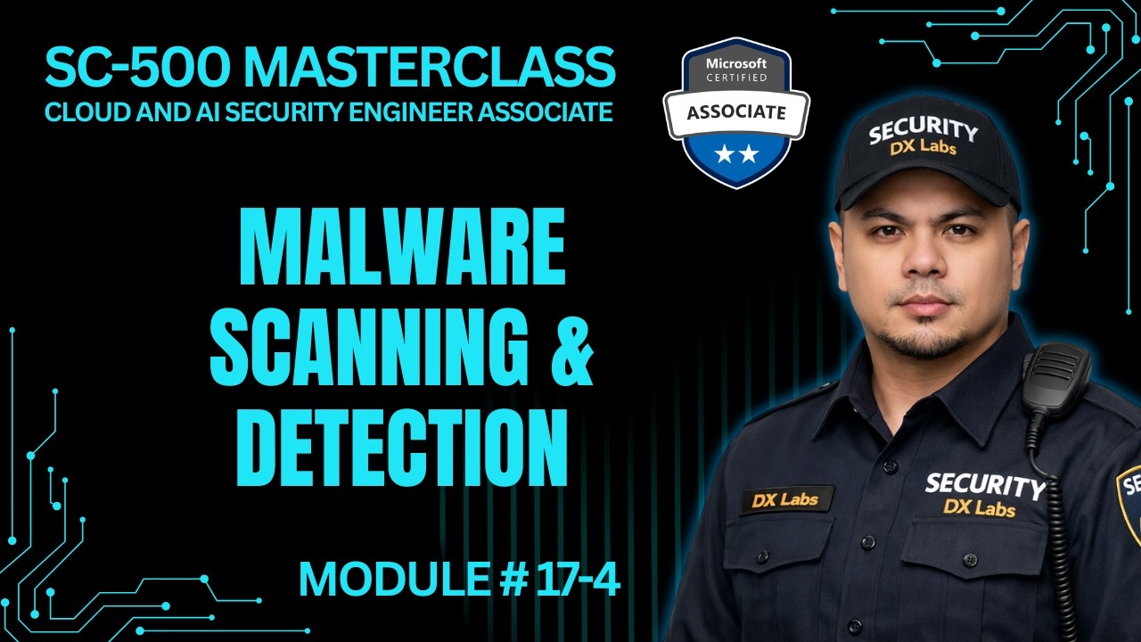 Configure Malware Scanning and Sensitive Data Detection | SC-500 | Module 17-4