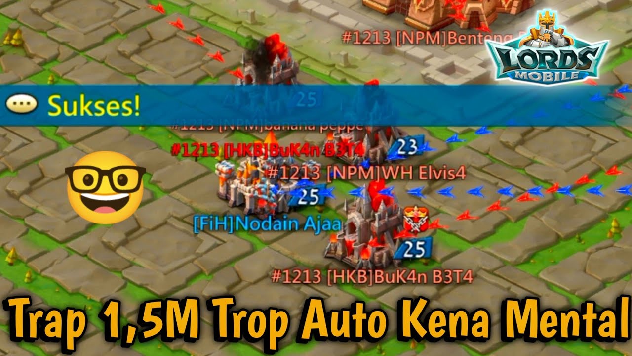 KvK NgeTrap Pake Pasukan 1,5M Trop!! Apakah Kuat Nahan T4 Dan T5? Edyan Salah Orang || Lords Mobile