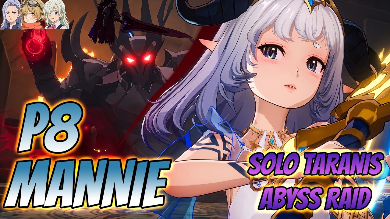 LONGSWORD MANNIE 🧊🐉SOLO ABYSS TARANIS RAID | 7DS: Origin