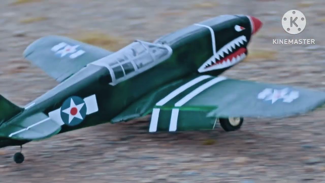 Avión p40 RC.🚨✈️ Vuelo de prueba 😌👌🏻😅😅💯Exitoso 