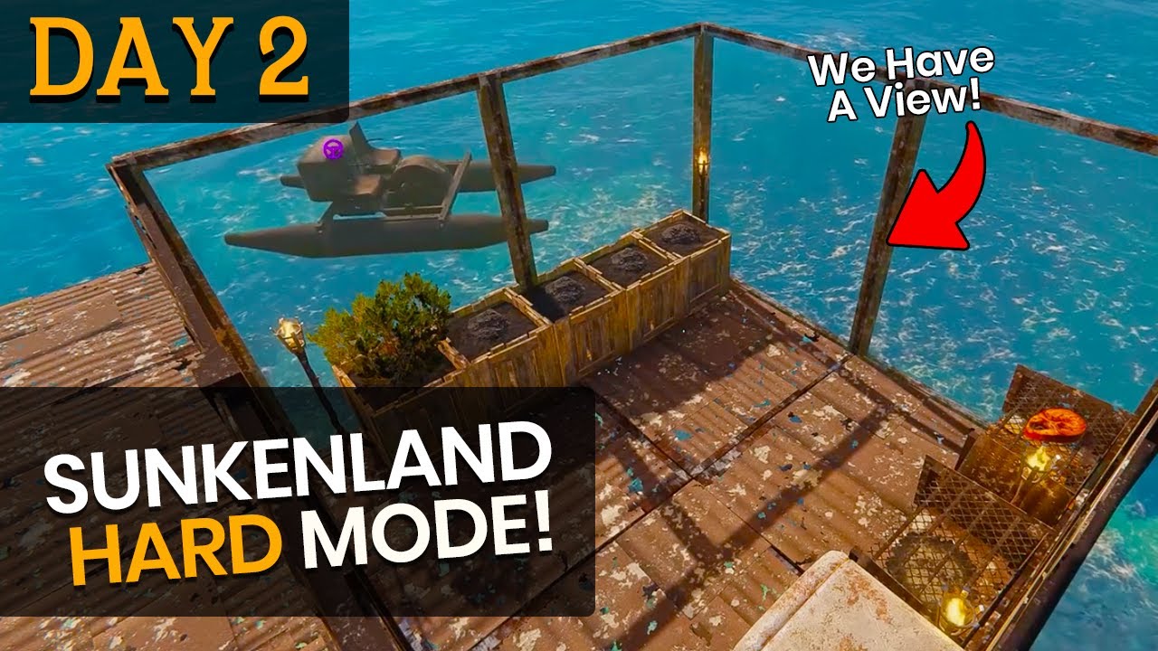 Sunkenland: Day 2 | We Have A Kitchen With A View! - Sunkenland Gameplay