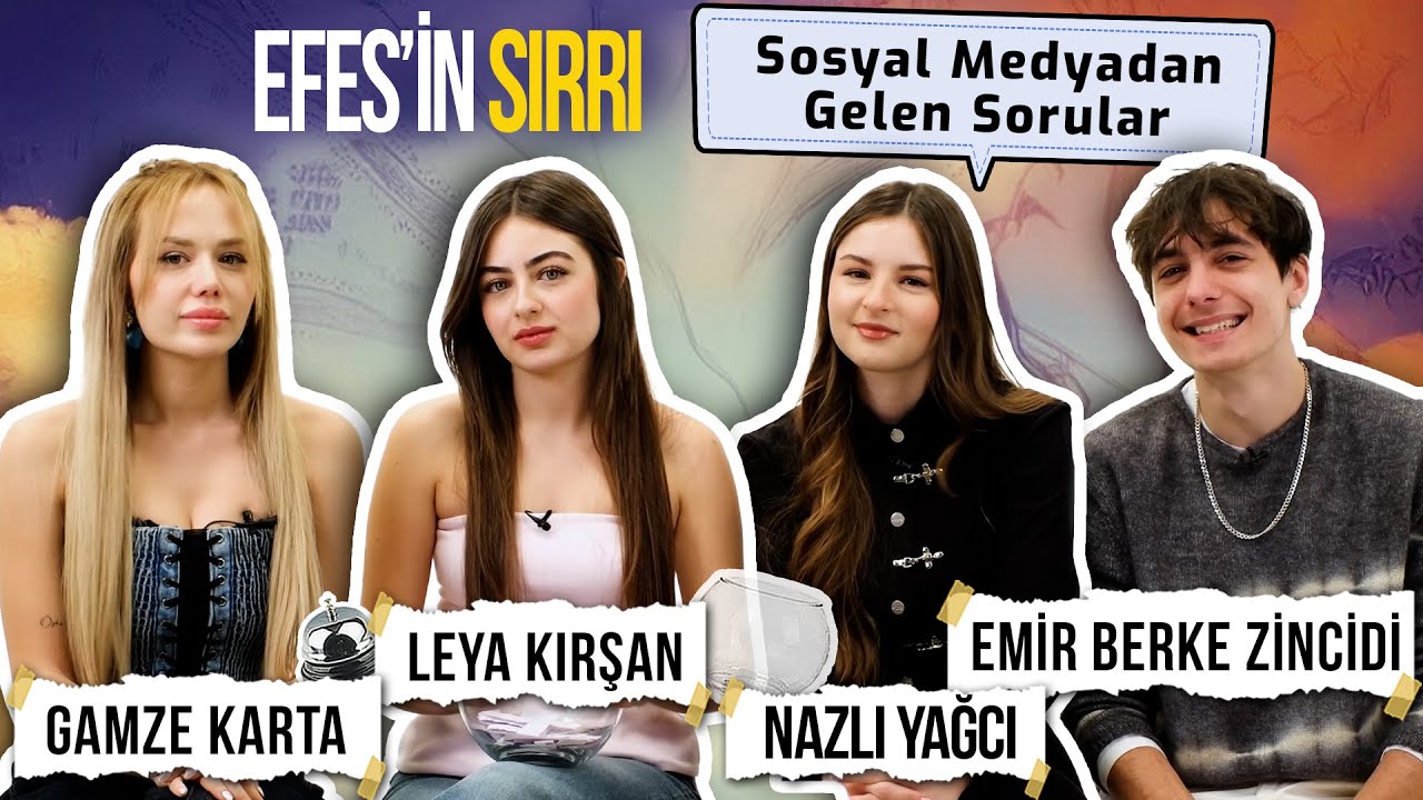 Leya Kırşan, Gamze Karta, Emir Berke Zincidi, Nazlı Yağcı Sosyal Medyadan Gelen Soruları Yanıtlıyor!