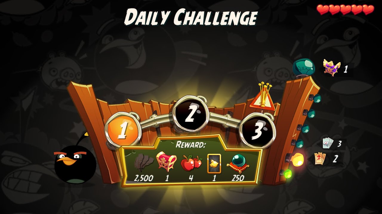 DC 4-5-6 Rooms - No Red,Blues,Chuck,Matilda - Daily Challenge, Angry Birds 2