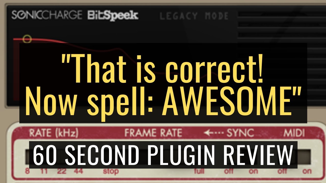 SonicCharge Bitspeek VST - 60 Second Plugin Review
