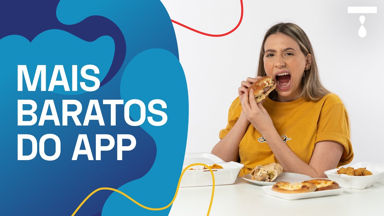 LIZ PROVA OS LANCHES MAIS BARATOS DO APLICATIVO | Liz Pede Bis