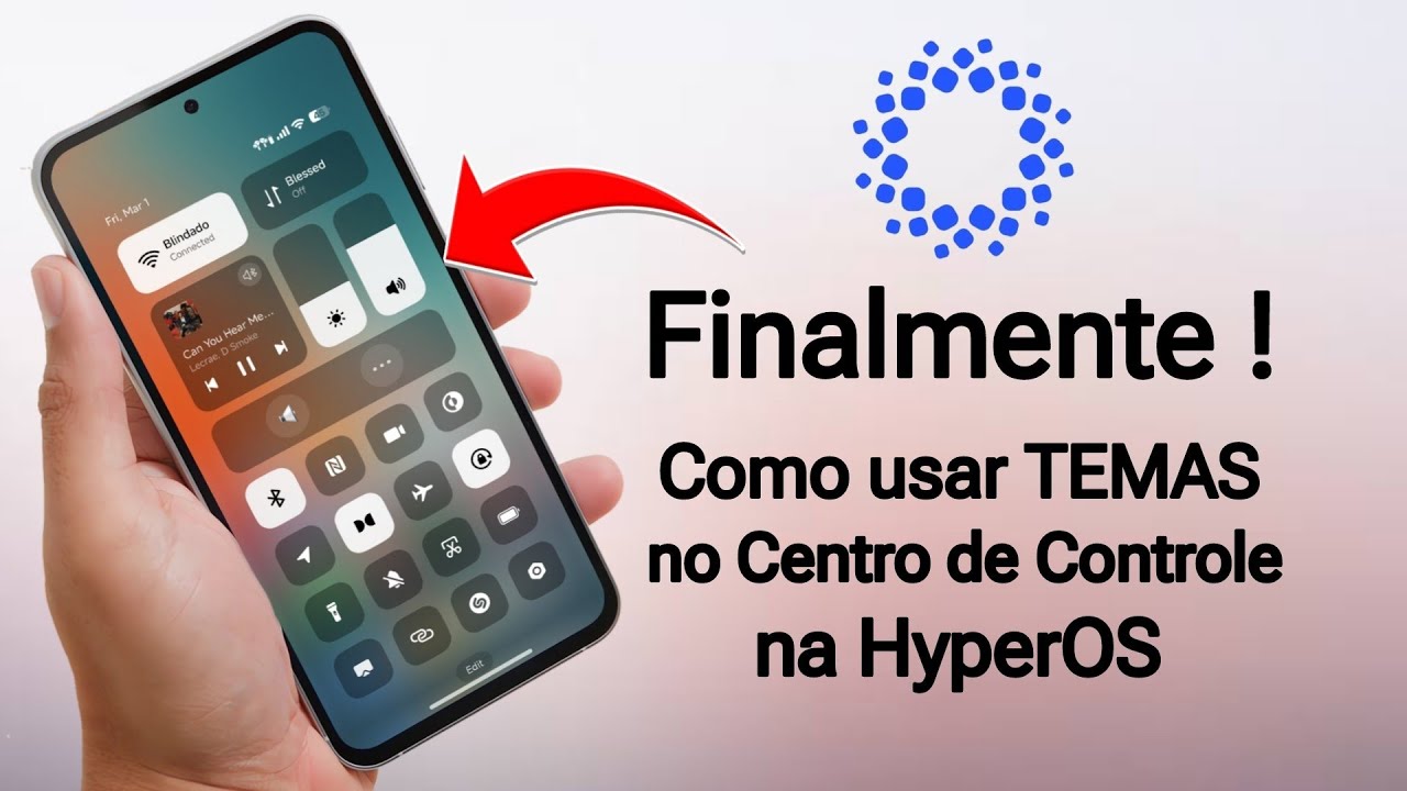 Finalmente 🤩 - Como Usar Temas No Centro de Controle na HyperOS - em Qualquer Xiaomi Sem Root