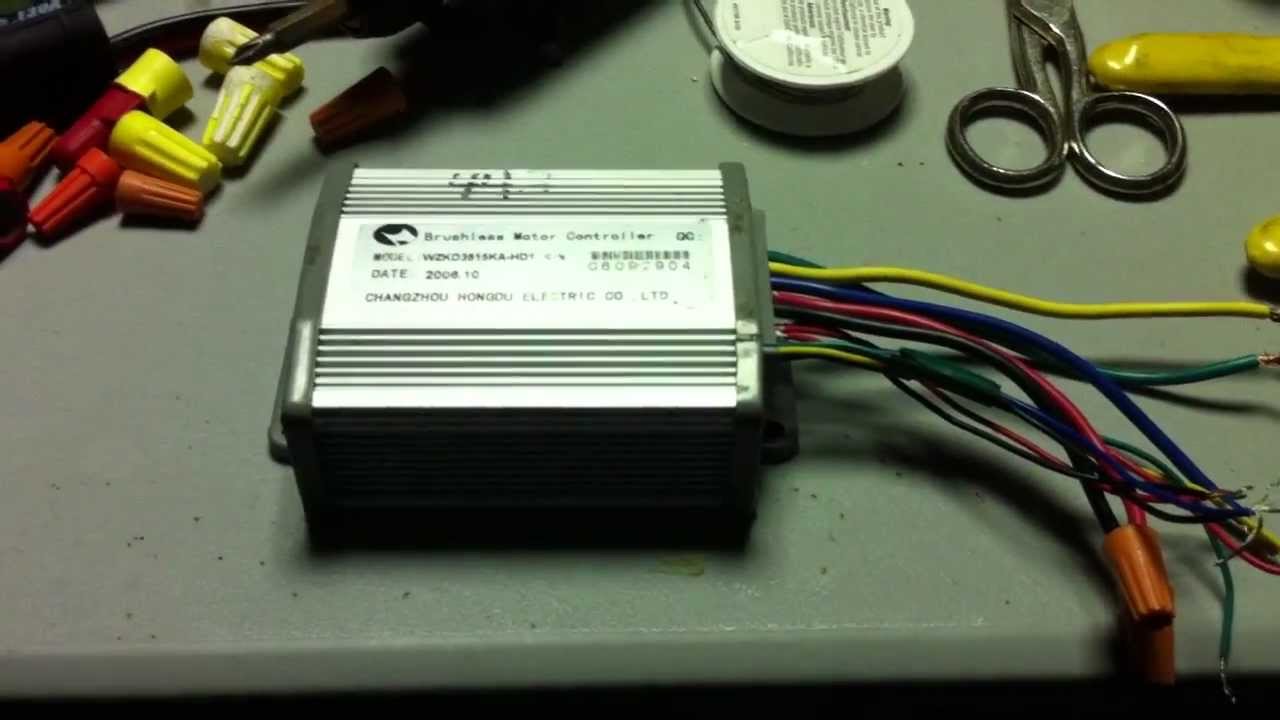 EBIKE 36v - Pedal assist removed from controller & motor test with LIPO