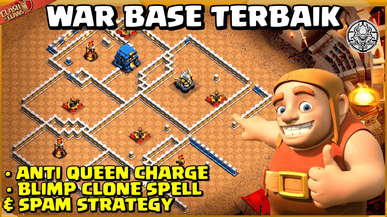 BASE TERBARU & TERBAIK - WAR BASE TH12 ANTI 3 Star 2024 - with Link & Replay