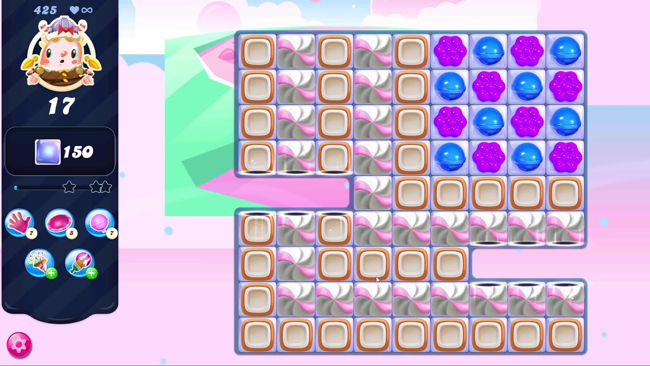 Candy Crush Saga LEVEL 425 | NO BOOSTERS (new version*)✔️