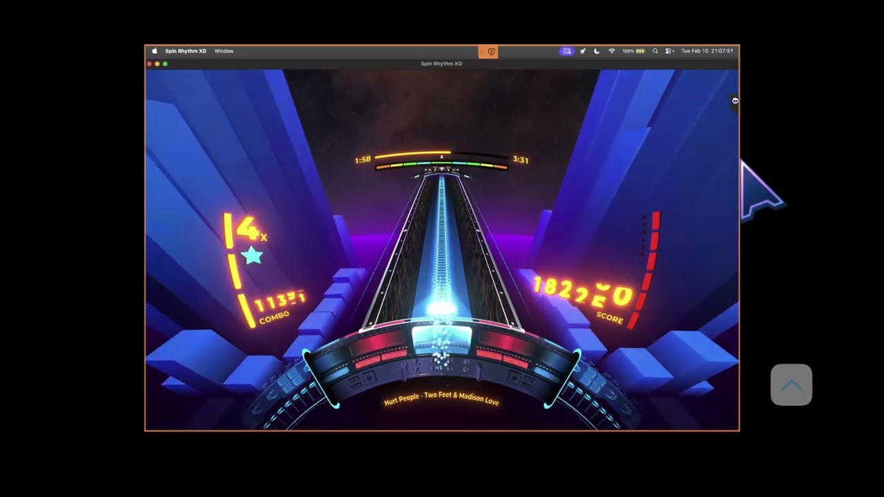 Spin Rhythm XD Ep. 1762: Two Feet - Hurt People (feat. Madison Love). 302K score. Level 1662.