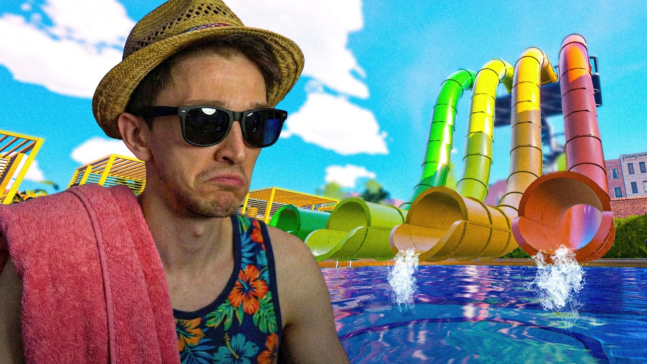 HO COSTRUITO DEGLI SCIVOLI GIGANTI NEL MIO PARCO ACQUATICO | Waterpark Simulator #13