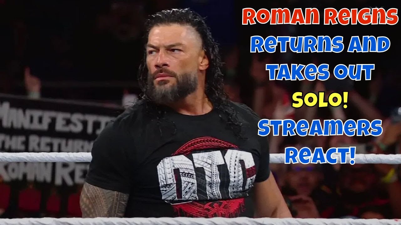 Реакция стримеров!! Роман Рейнс возвращается и побеждает Соло!! #wwe #summerslam #romanreigns