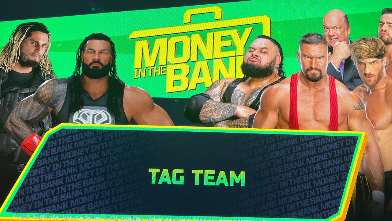 Roman Reigns and Seth Rollins vs The Vision Handicap Match