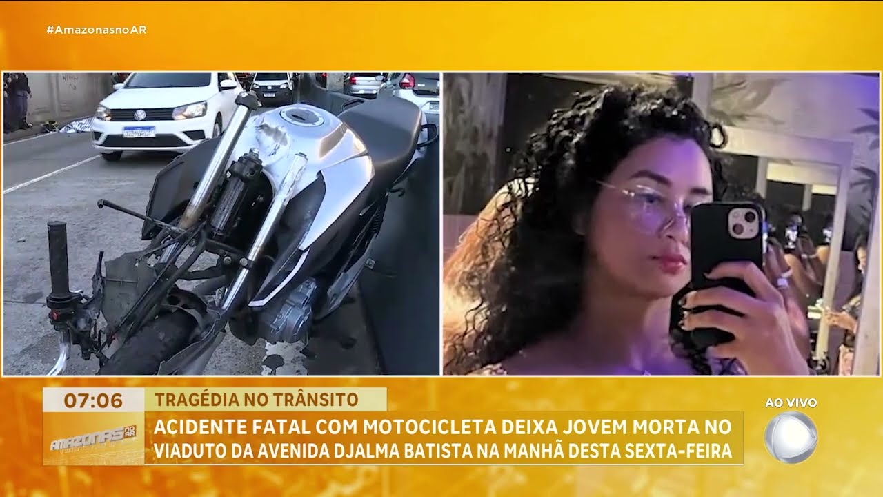 Acidente grave com moto termina em morte no tr&acirc;nsito de Manaus (27/03/2026)