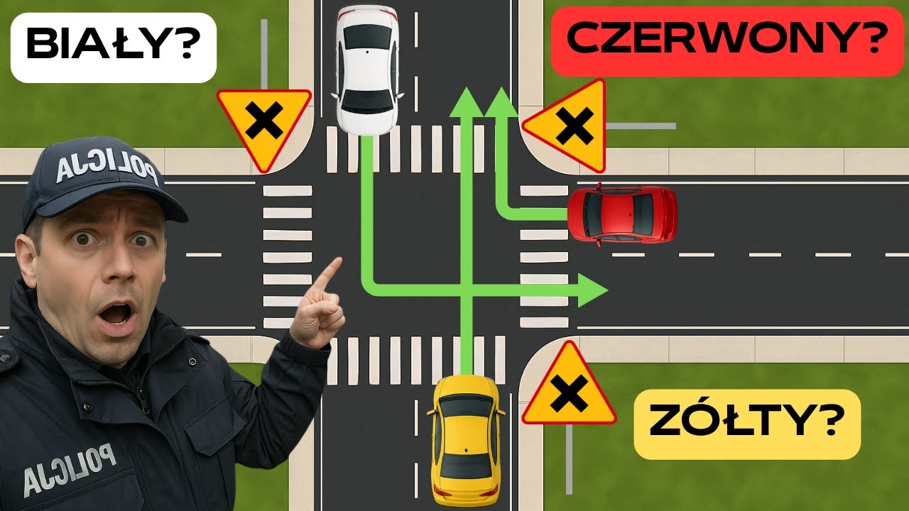 Kto ma pierwszeństwo? 🚦🔁 Podstawowe zasady na skrzyżowaniach