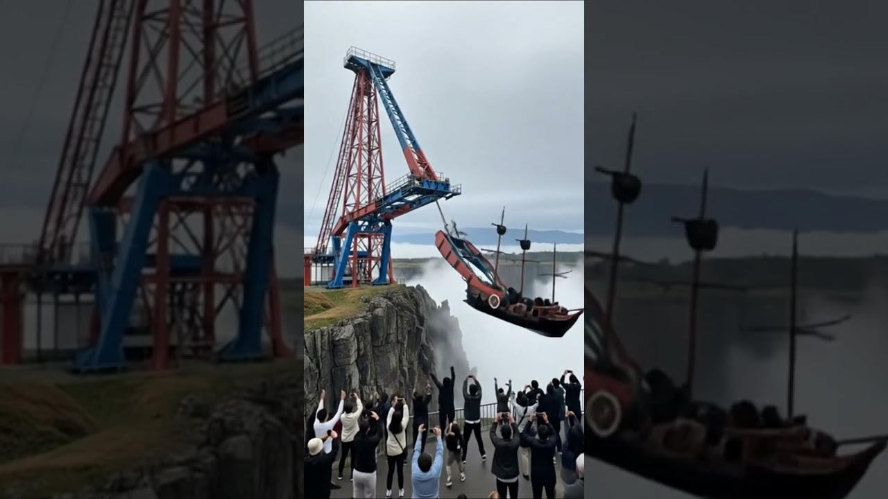 Pirate Ship Ride Collapse | Extreme Amusement Park Fail