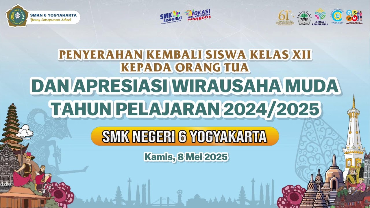 PENYERAHAN KEMBALI SISWA KELAS XII KEPADA ORANG TUA & APRESIASI WIRAUSAHA MUDA TH PELAJARAN2024/2025