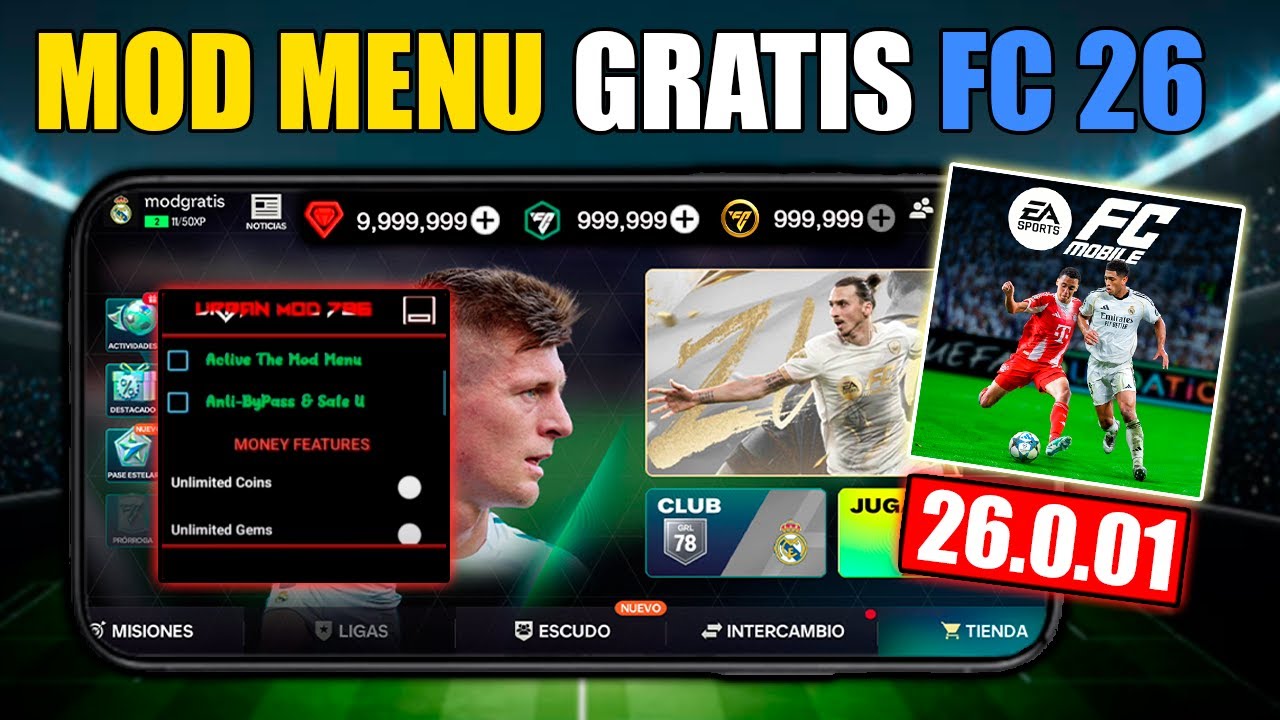 NUEVO MOD APK FC MOBILE 2026 ✅ PUNTOS FC y MONEDAS en FC MOBILE 26 ⚡FC MOBILE MOD MENU HACK 2026