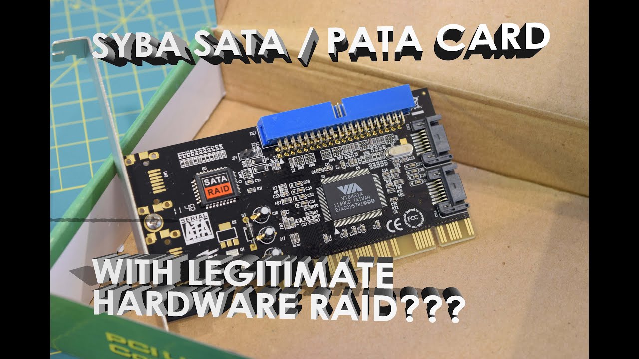 Распаковка, обзор и тестирование контроллера Syba SATA + PATA PCI RAID (SD-VIA-1A2S)