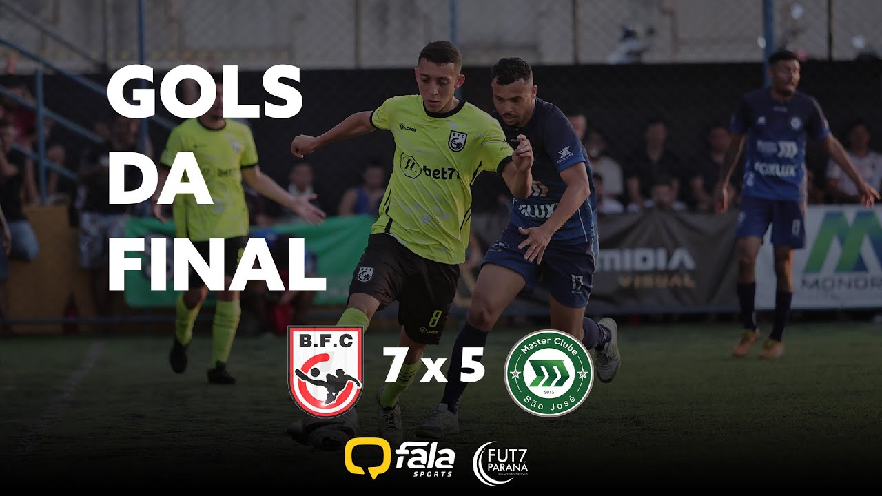 GOLS DA FINAL - BAGAGEM x MASTER CLUBE - COPA PARAN&Aacute; DE FUTEBOL 7 - FINAL