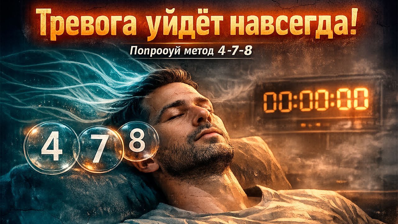ОДНА ПРОСТАЯ ТЕХНИКА, И ТРЕВОГА УЙДЁТ НАВСЕГДА | МЕТОД 4-7-8