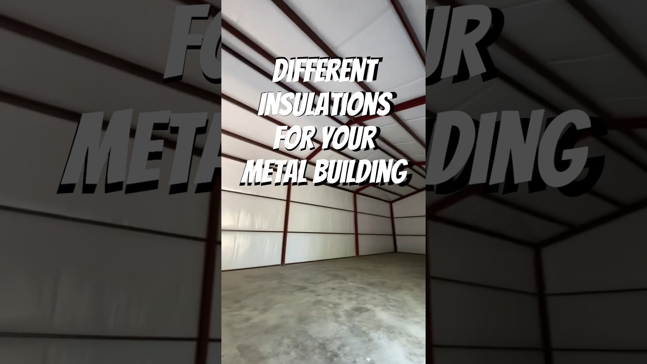 Different Insulations for your metal building 🐺 #metalbuildings #steelbuildings #insulation